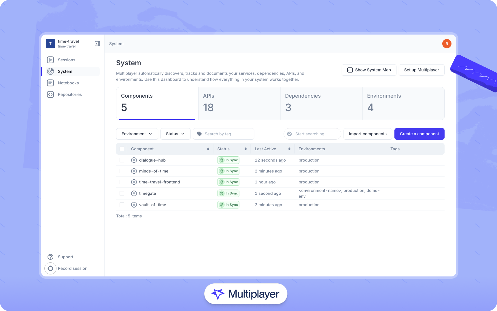 page banner