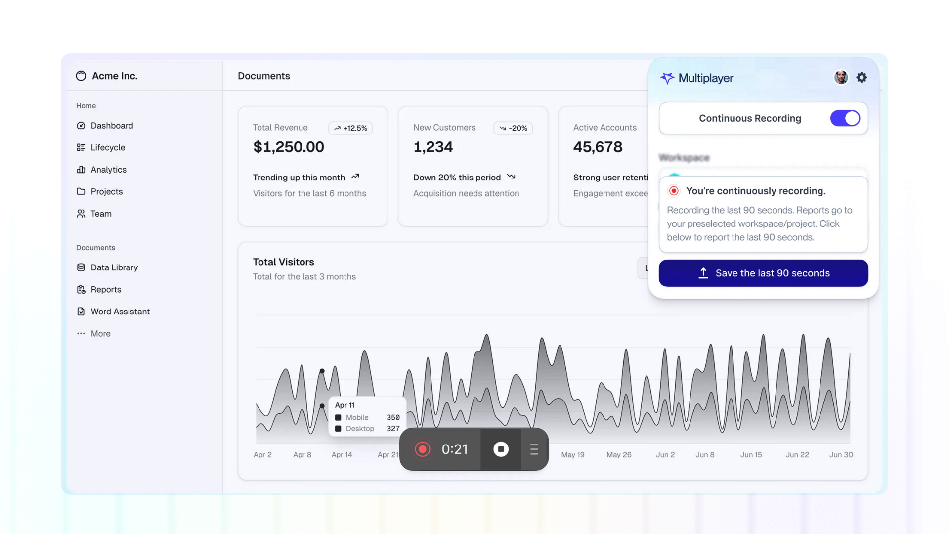 Full stack session recordings: end-to-end visibility in a single click