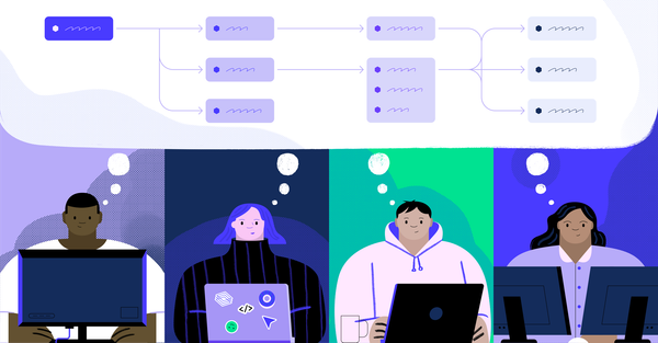 A team of developers working together on system design. 