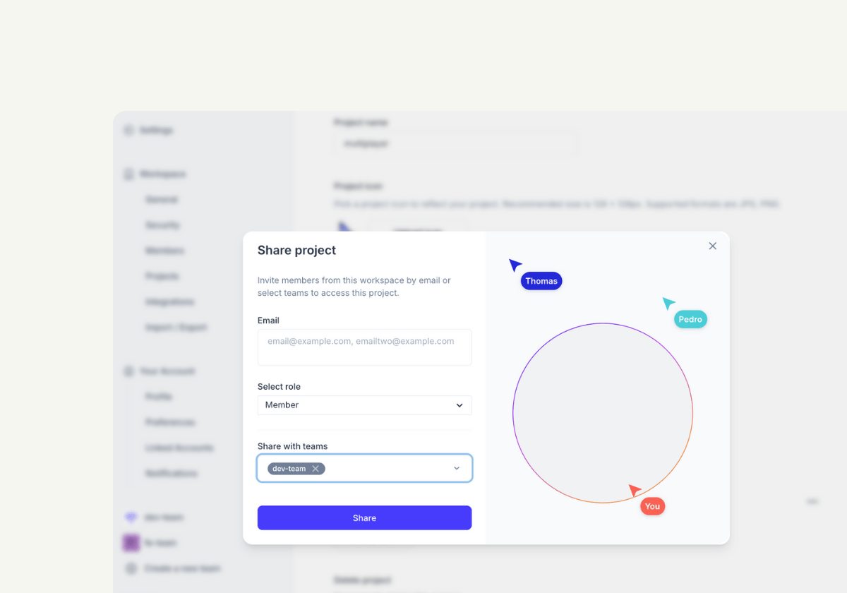 Multiplayer sharing