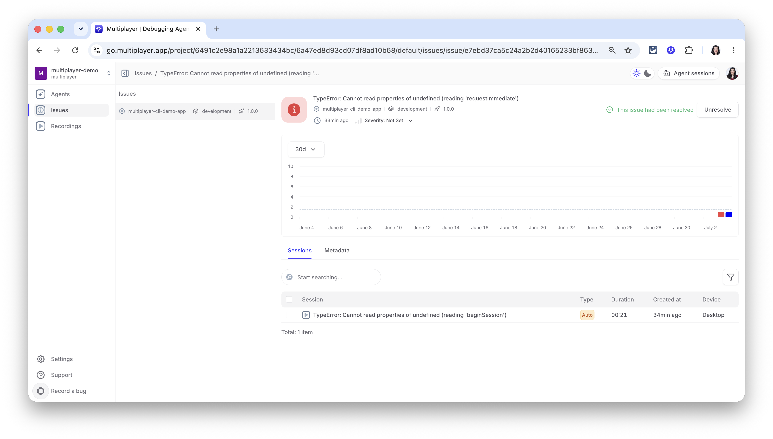 Web dashboard, Agents tab