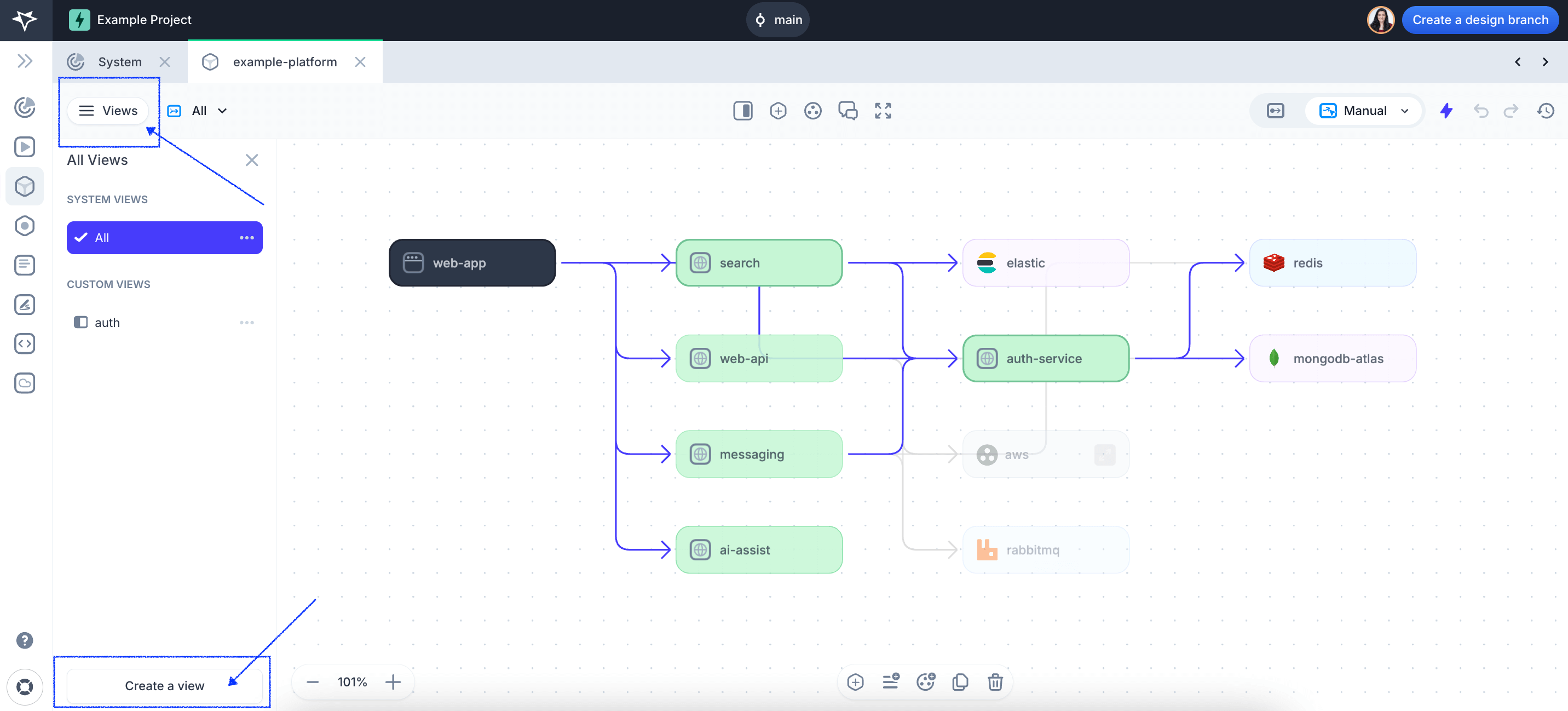 Create a new Platform view