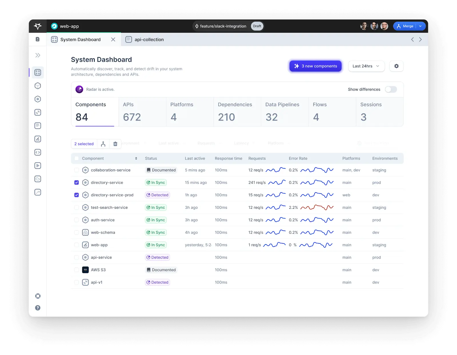 Multiplayer’s System Dashboard