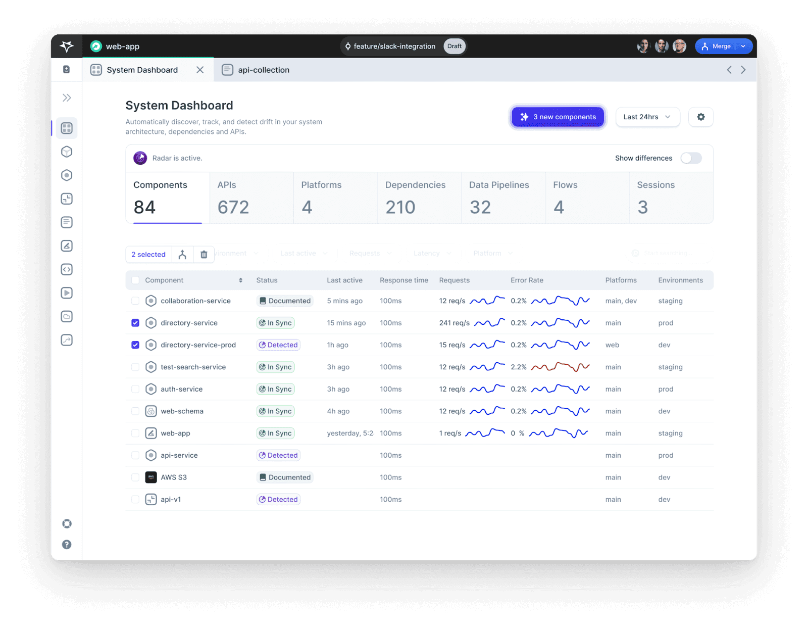 Multiplayer’s System Dashboard