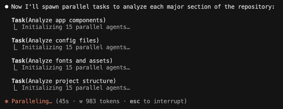 Claude Code analyzing files in the terminal