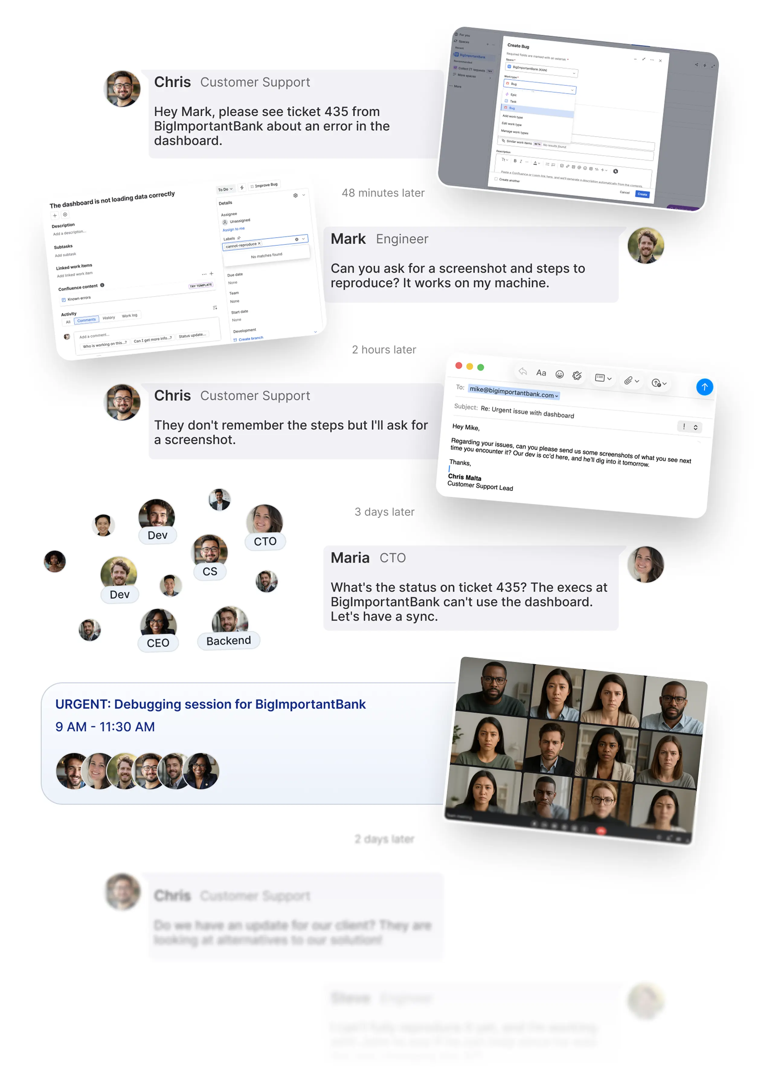 customer support example